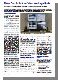 Videotechnik für den Werkschutz